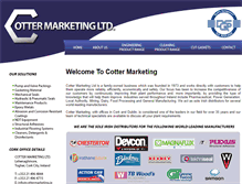 Tablet Screenshot of cottermarketing.ie